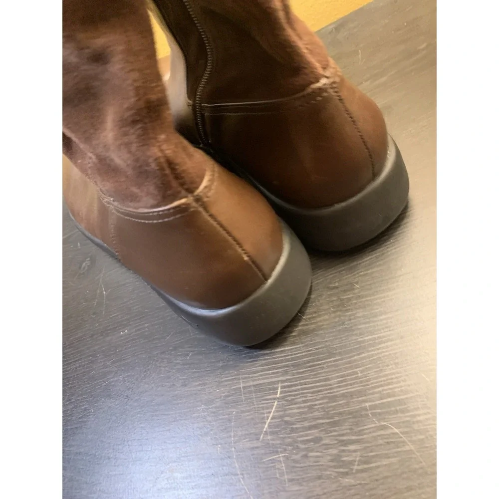 Dansko Delilah Equestrian Riding Tall Brown Boot 8.5 EU 39 Women Leather Suede